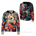 Custom Sublimation Printing Zip Up Hoodie Sweatshirt For Men